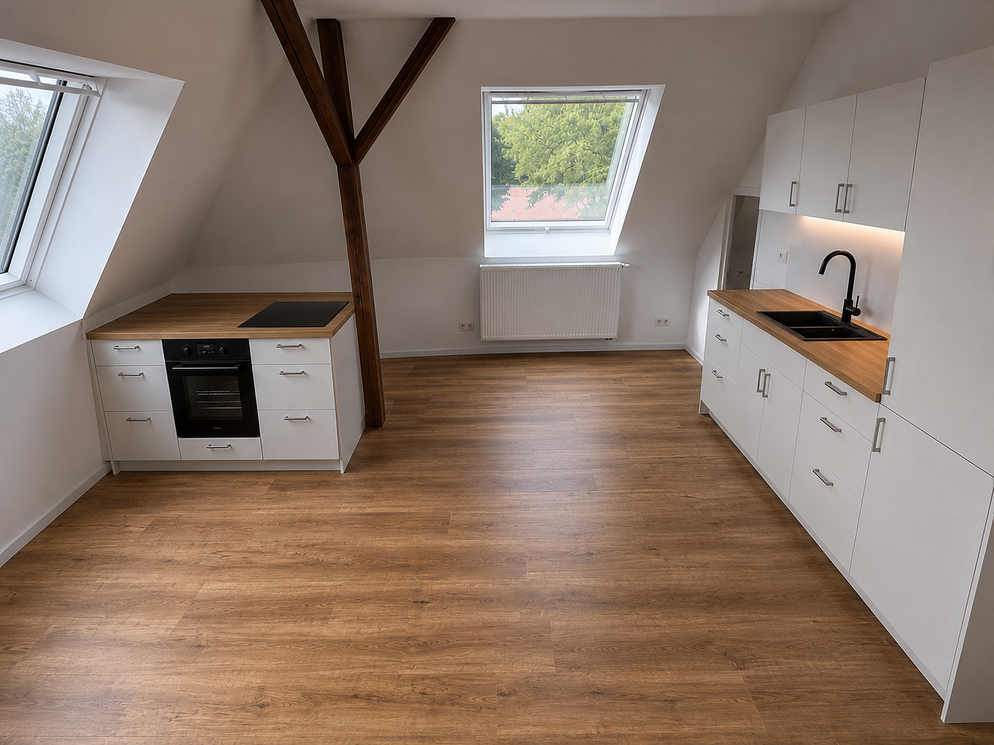 Hochwertiger Erstbezug im Dachgeschoss mit Einbauküche - ca. 95 m² - mit Stellplatz in ruhiger Lage – 8371 Glauchau – Vorschaubild 4