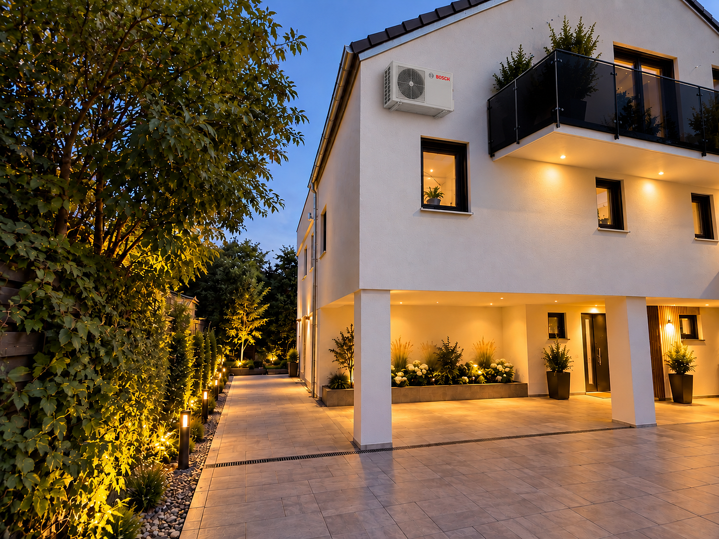 Moderne DHH in Hepberg zur Miete – ca. 160 m² | Dachterrasse | Garten | Klimaanlage | Wallbox – 85120 Hepberg – Vorschaubild 2