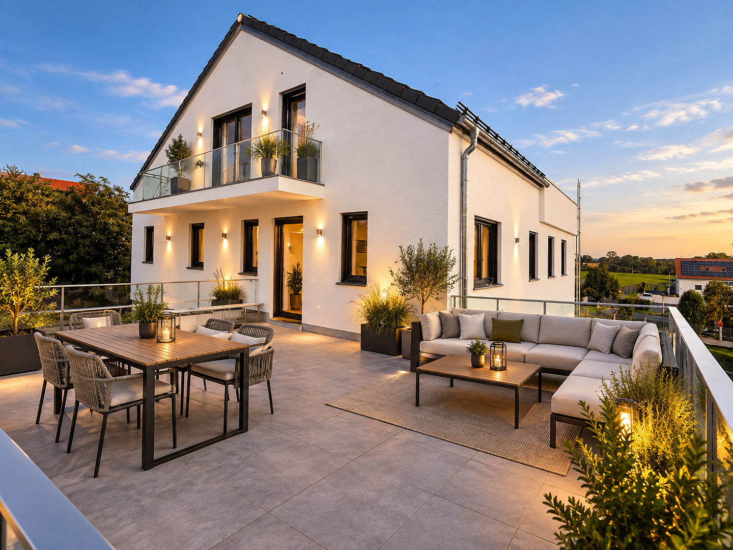 Moderne DHH in Hepberg zur Miete – ca. 160 m² | Dachterrasse | Garten | Klimaanlage | Wallbox – 85120 Hepberg – Vorschaubild 3