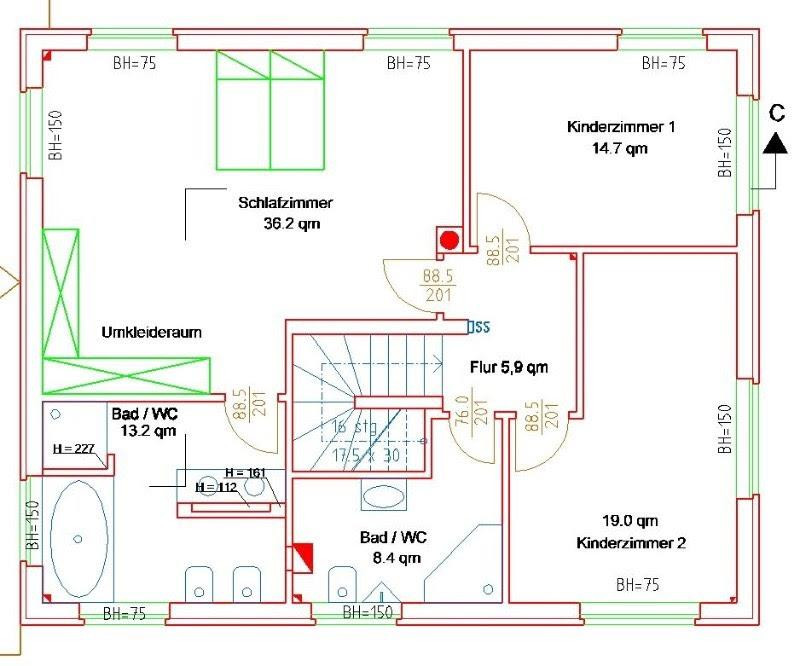 236 m² Wohnfläche + Einliegerwohnung, 735 m² Grundstück – großzügiges Zuhause in Wolfsburg-Kästorf – 38448 Kästorf – Vorschaubild 25