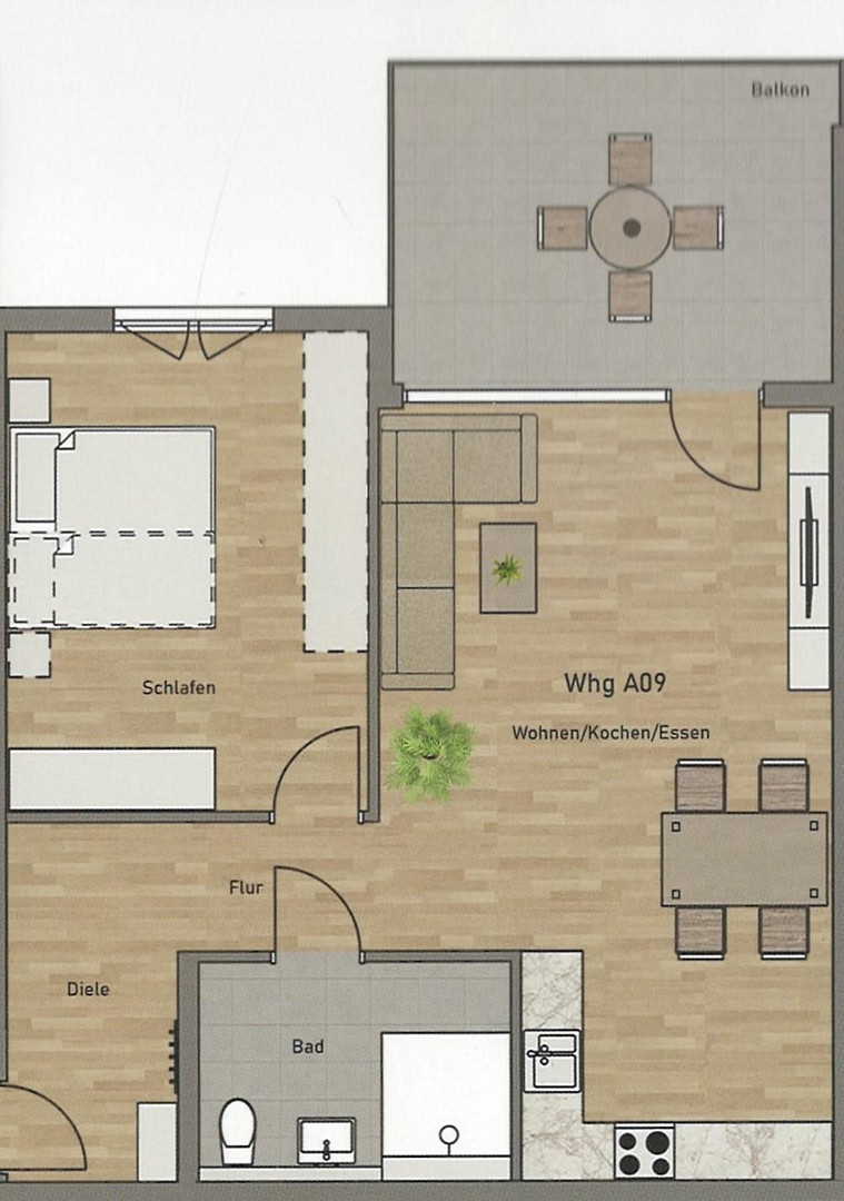 Moderne 2-Zimmer-Neubau-Wohnung mit Küche, Balkon und 2 Stellplätzen in Nürtingen-Oberensingen – 72622 Nürtingen-Oberensingen(Oberensingen) – Vorschaubild 16