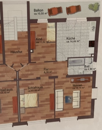 3-Zimmer-Wohnung mit großem Balkon in Heusweiler – 66265 Heusweiler(Dilsburg) – Vorschaubild 9