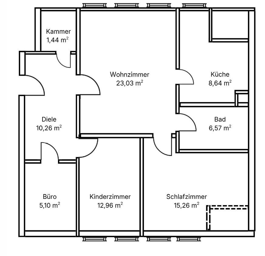 4ZKB Wohnung Koblenz Süd mit Küche und Garage – 56068 Koblenz – Vorschaubild 20