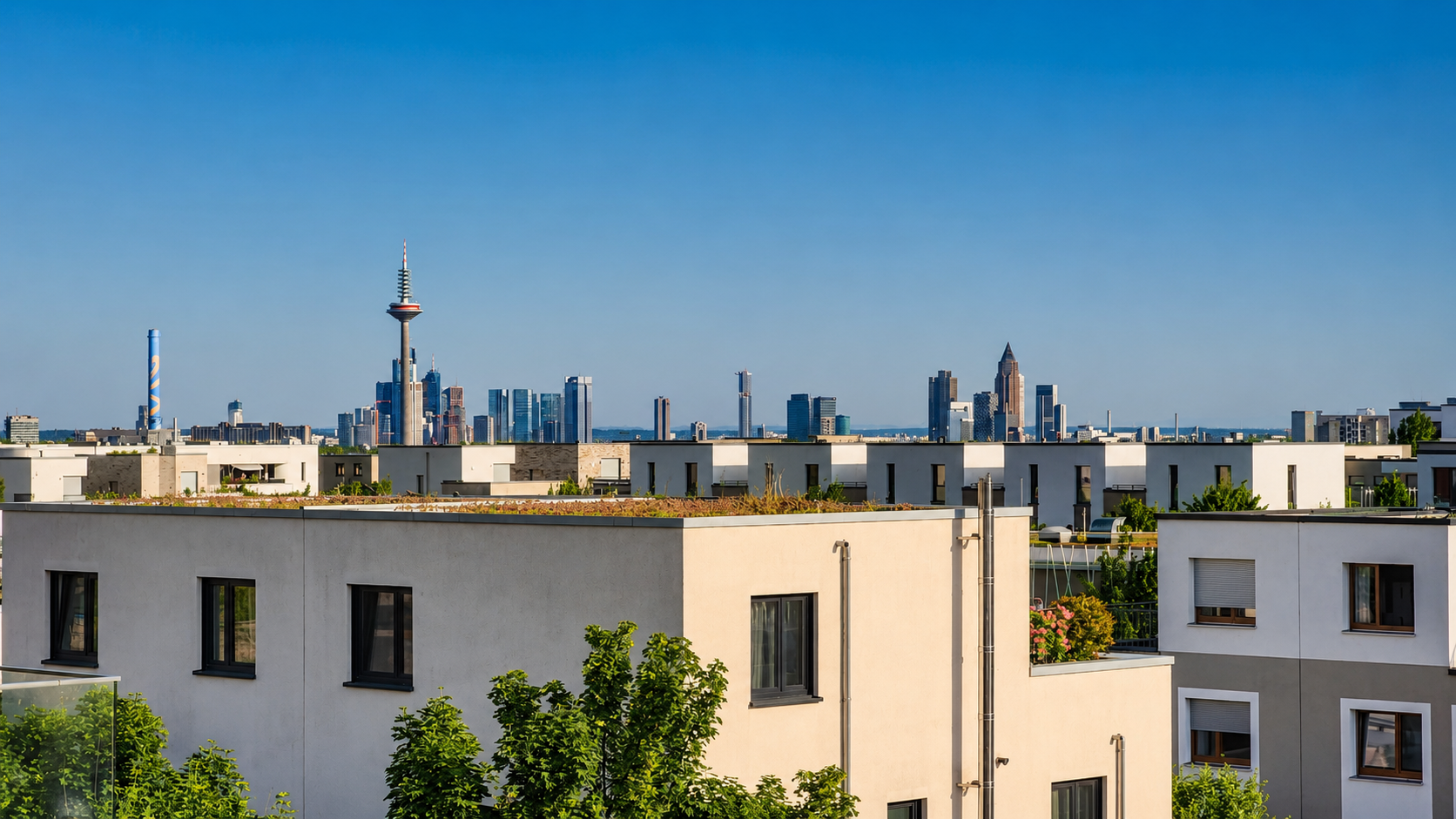 PROVISIONSFREI Penthouse 112 m², WESTFLÜGEL Riedberg, A+ Hausgeld EUR275 -  47,5m² Dachterrasse – 60438 Frankfurt(Riedberg) – Vorschaubild 2
