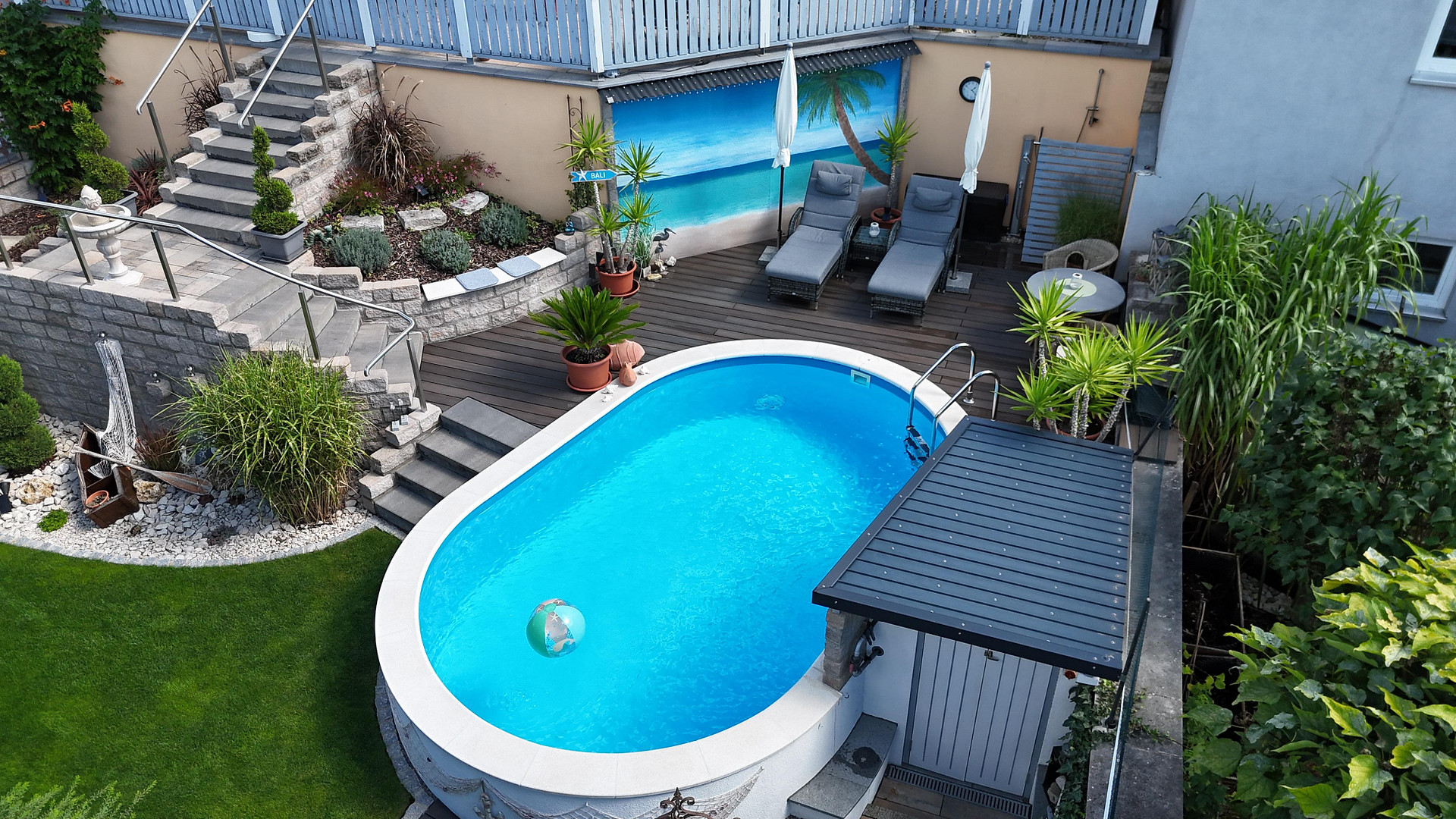 Außergewöhnliches Haus in ruhiger Lage am Waldrand. Unikat mit Pool, Whirlpool und Fernblick. – 86650 Wemding – Vorschaubild 33