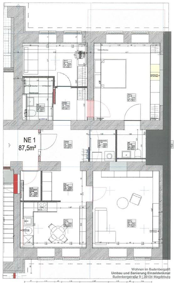 Altersgerechte 4-Raum-Erdgeschosswohnung 93,2m² in Buckau – erstklassig ausgestattet – 39104 Magdeburg(Buckau) – Vorschaubild 22