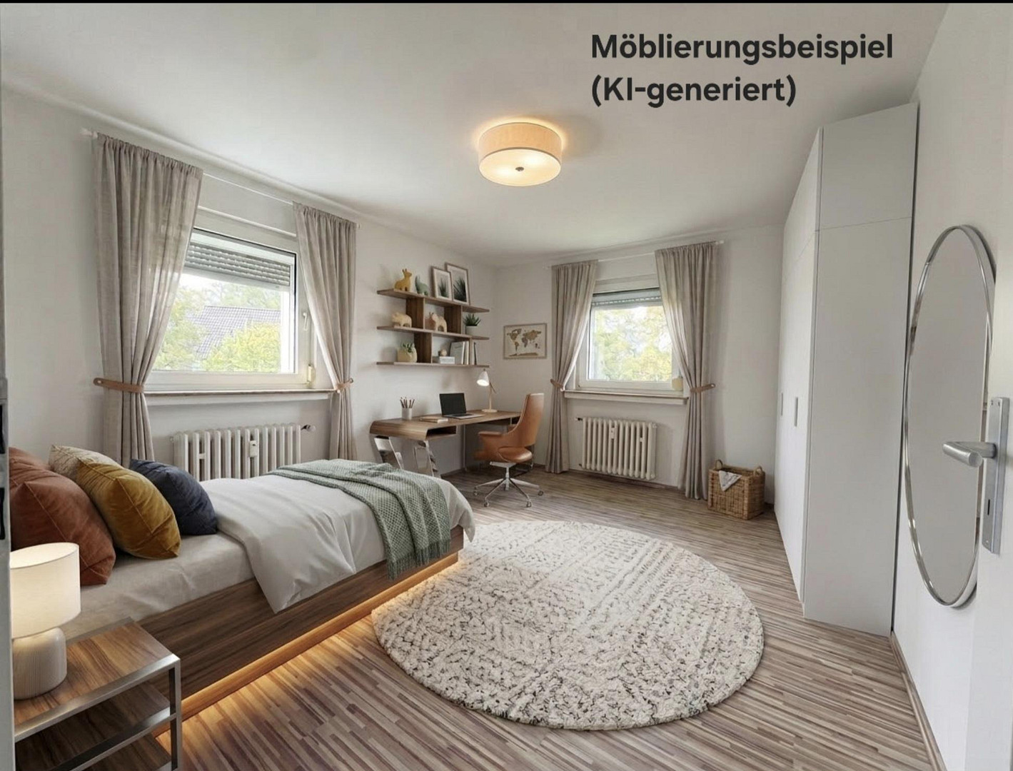 Gepflegte, helle 3,5-Zimmer-Wohnung mit Balkon, Aufzug & Grünblick am Gervinuspark – 45144 Essen(Frohnhausen) – Vorschaubild 11