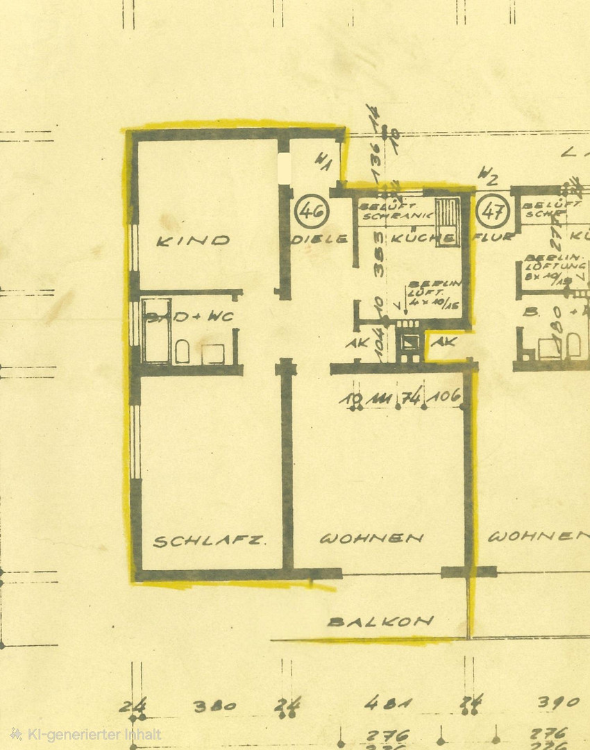 Gepflegte, helle 3,5-Zimmer-Wohnung mit Balkon, Aufzug & Grünblick am Gervinuspark – 45144 Essen(Frohnhausen) – Vorschaubild 21