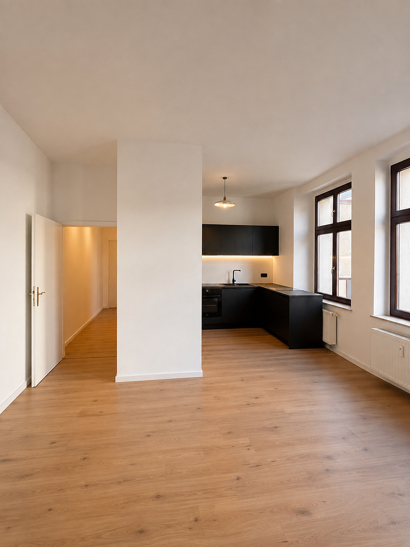 Erstbezug nach Sanierung: 2-Zimmer-Altbauwohnung mit Balkon, Aufzug & Einbauküche direkt am Dom – 39104 Magdeburg(Altstadt) – Vorschaubild 5