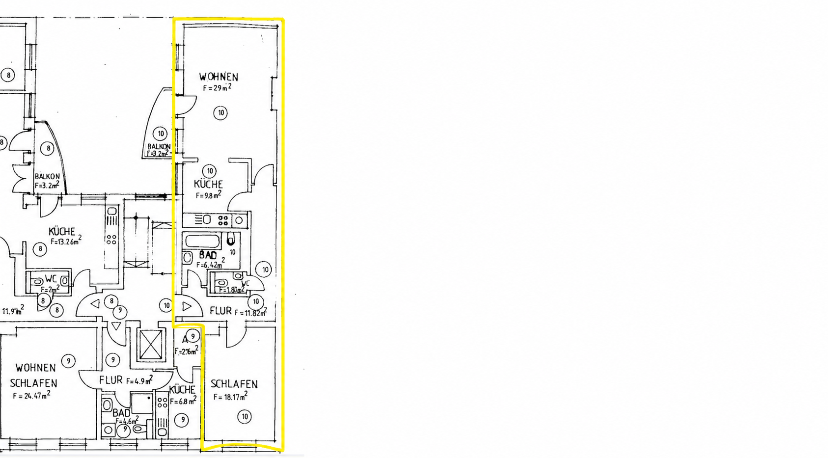 Erstbezug nach Sanierung: 2-Zimmer-Altbauwohnung mit Balkon, Aufzug & Einbauküche direkt am Dom – 39104 Magdeburg(Altstadt) – Vorschaubild 10