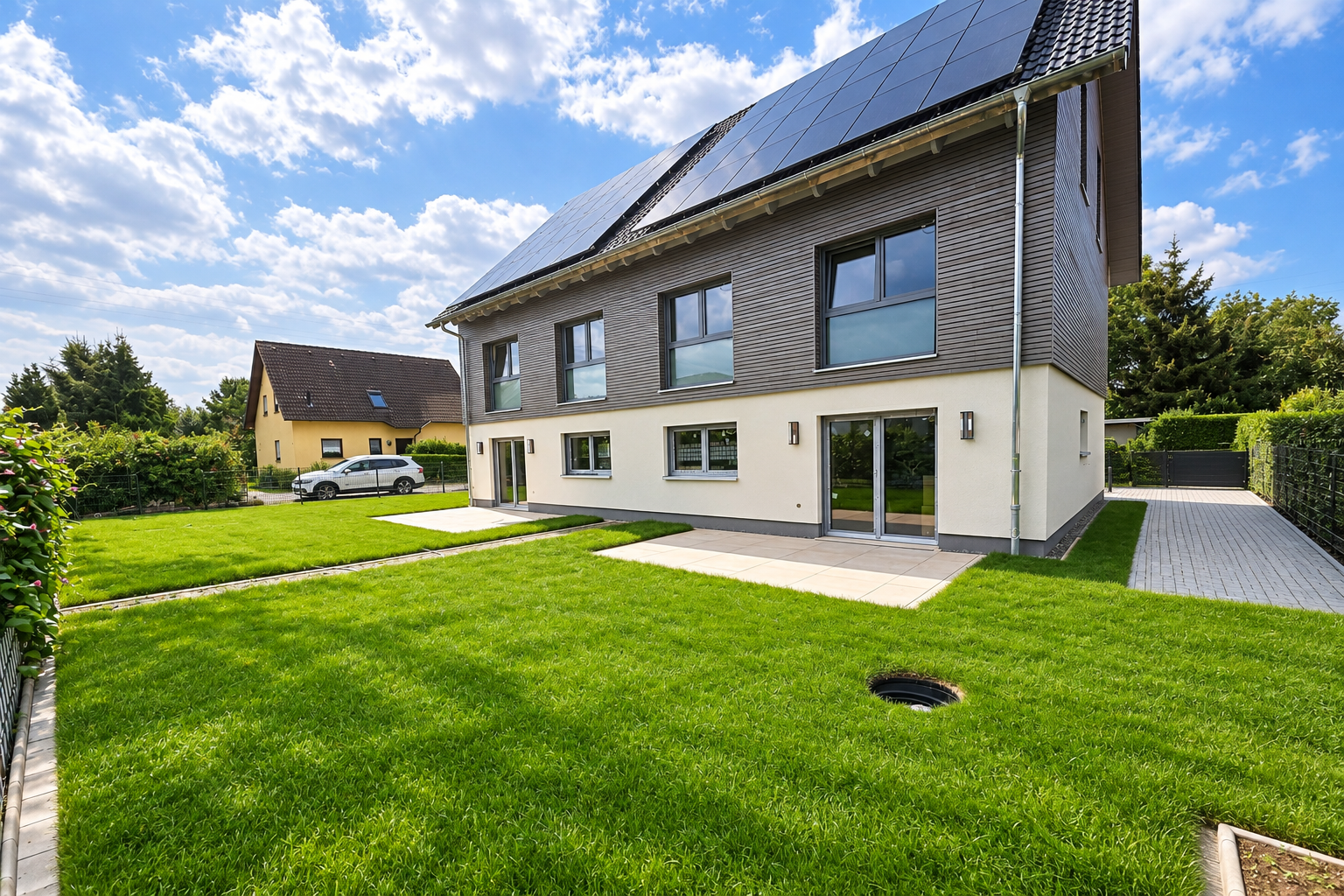 Neubau-Doppelhaushälfte mit 165 m² | 6 Zimmer | 2 Bäder | Garten | Kühlung | Smart Home – 4207 Leipzig(Grünau) – Vorschaubild 2