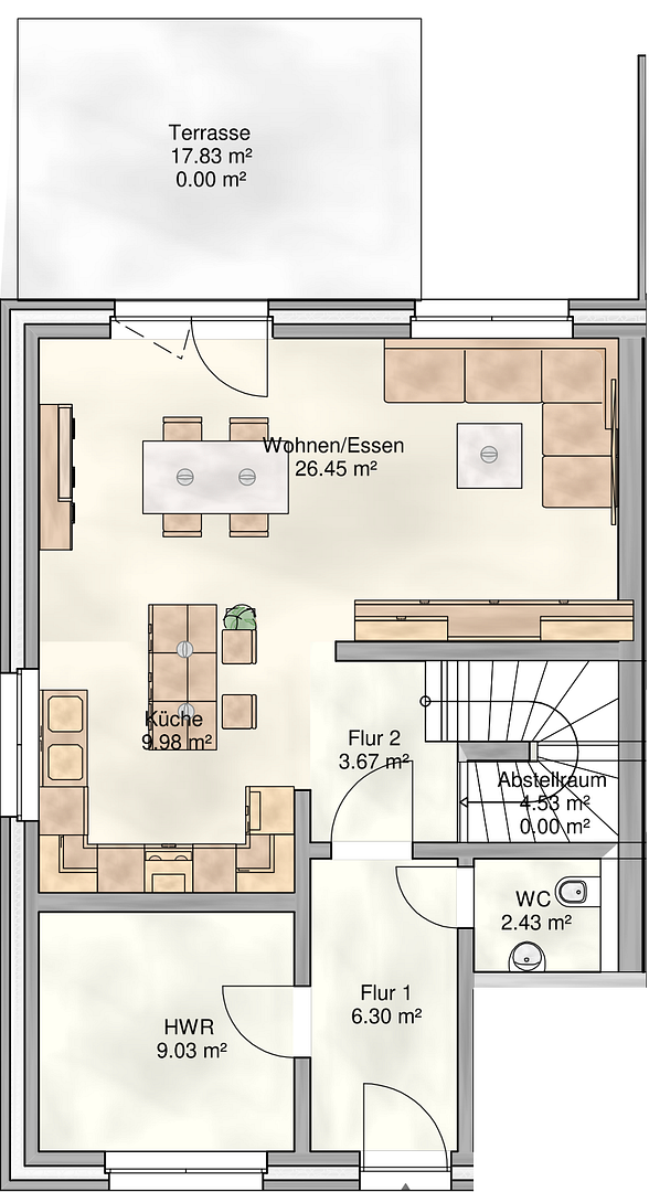 Neubau-Doppelhaushälfte mit 165 m² | 6 Zimmer | 2 Bäder | Garten | Kühlung | Smart Home – 4207 Leipzig(Grünau) – Vorschaubild 6