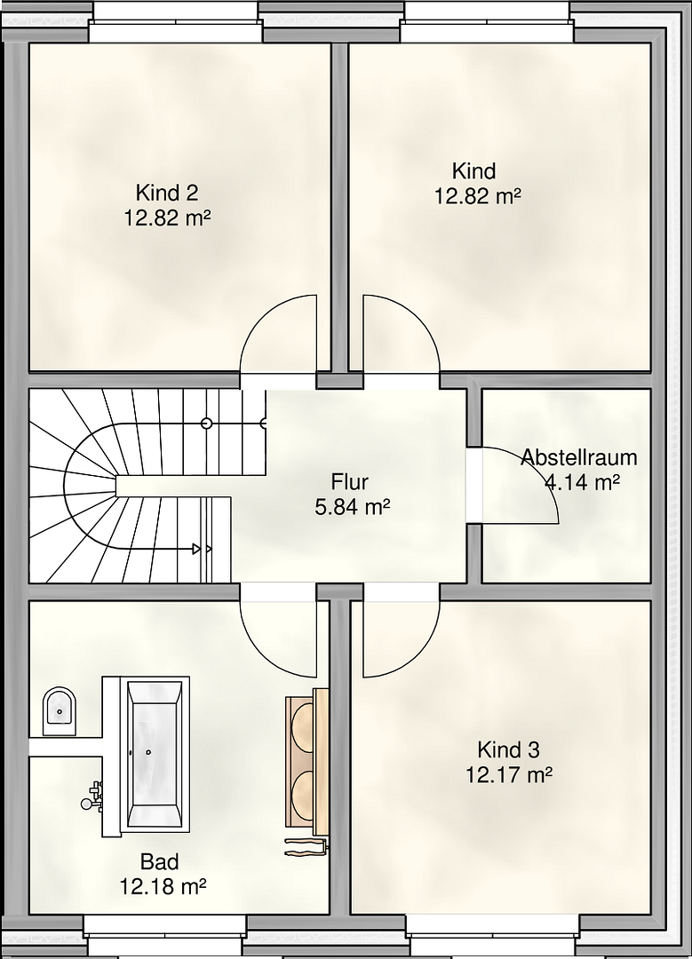 Neubau-Doppelhaushälfte mit 165 m² | 6 Zimmer | 2 Bäder | Garten | Kühlung | Smart Home – 4207 Leipzig(Grünau) – Vorschaubild 5
