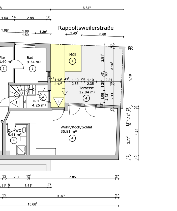 Kernsanierter Wohntraum auf 53qm mit Küche + Terrasse in ruhiger Bestlage von Friedrichsfeld, MA – 68229 Friedrichsfeld – Vorschaubild 8