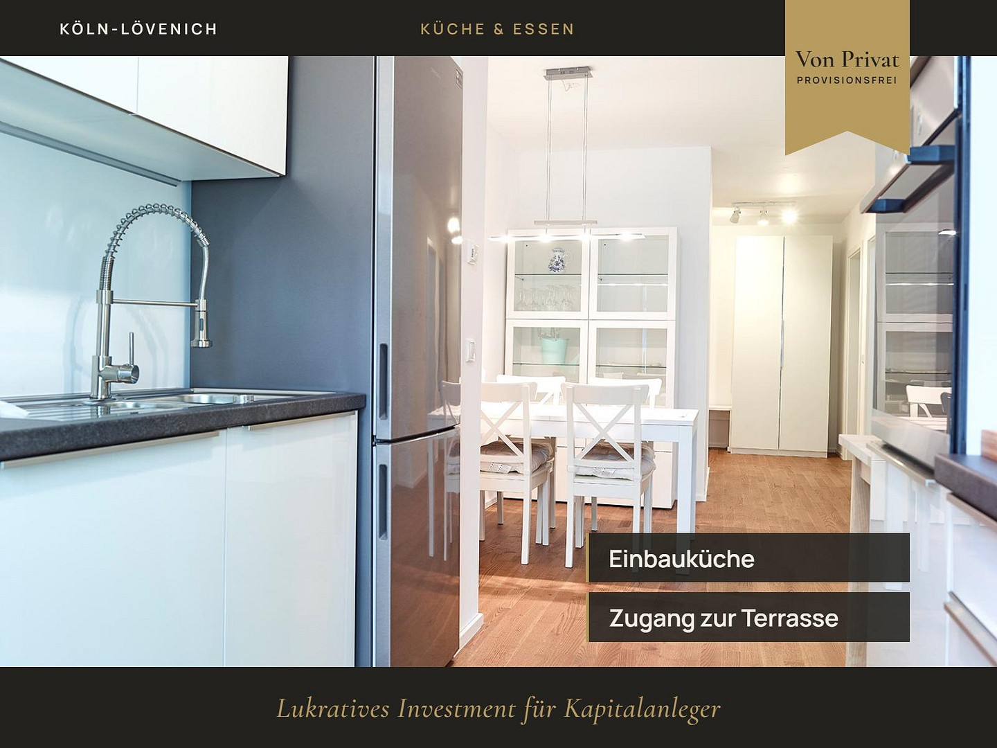 ARCHITEKTEN-DESIGN: 3-Zi-Gartenwohnung | 2 Bäder | 102 m² Luxus & S-Bahn-Anbindung – 50859 Köln(Lövenich) – Vorschaubild 4