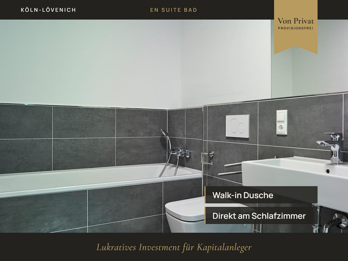 ARCHITEKTEN-DESIGN: 3-Zi-Gartenwohnung | 2 Bäder | 102 m² Luxus & S-Bahn-Anbindung – 50859 Köln(Lövenich) – Vorschaubild 10