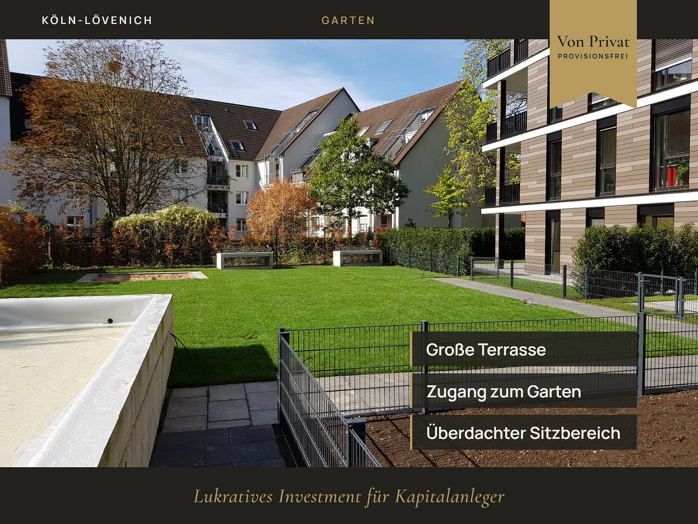 ARCHITEKTEN-DESIGN: 3-Zi-Gartenwohnung | 2 Bäder | 102 m² Luxus & S-Bahn-Anbindung – 50859 Köln(Lövenich) – Vorschaubild 6