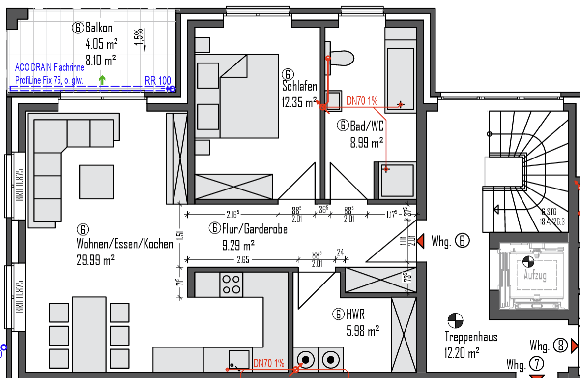 Hochwertige 2-Zimmer-Wohnung in Uni-Nähe inkl. hochwertiger EBK von Nolte – 26129 Oldenburg(Oldenburg (Oldb)) – Vorschaubild 17