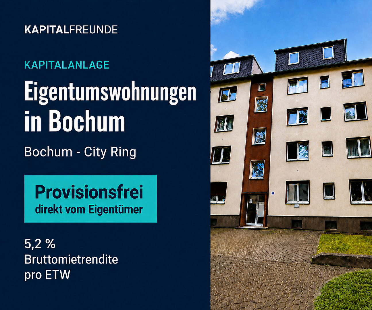 Vermietete 2-Zimmer-Wohnung in Bochum-Mitte – provisionsfrei – 44809 Bochum – Vorschaubild 3