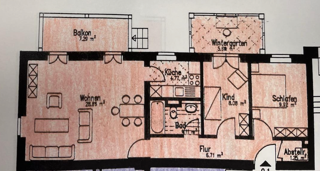 Bezugsfrei 3-Zimmer-Wohnung Balkon & Gartennutzung – direkt am Park Sanssouci - Energieklasse C – 14469 Potsdam(Brandenburger Vorstadt) – Vorschaubild 15