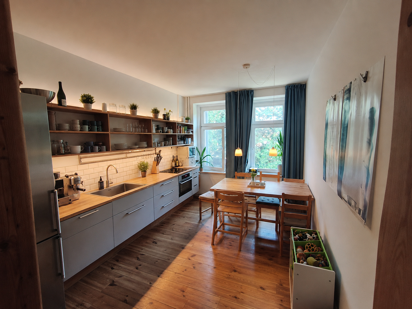 Stilvoll renovierte Altbauwohnung, provisionsfrei, großer Garten – 4177 Leipzig(Altlindenau) – Vorschaubild 2