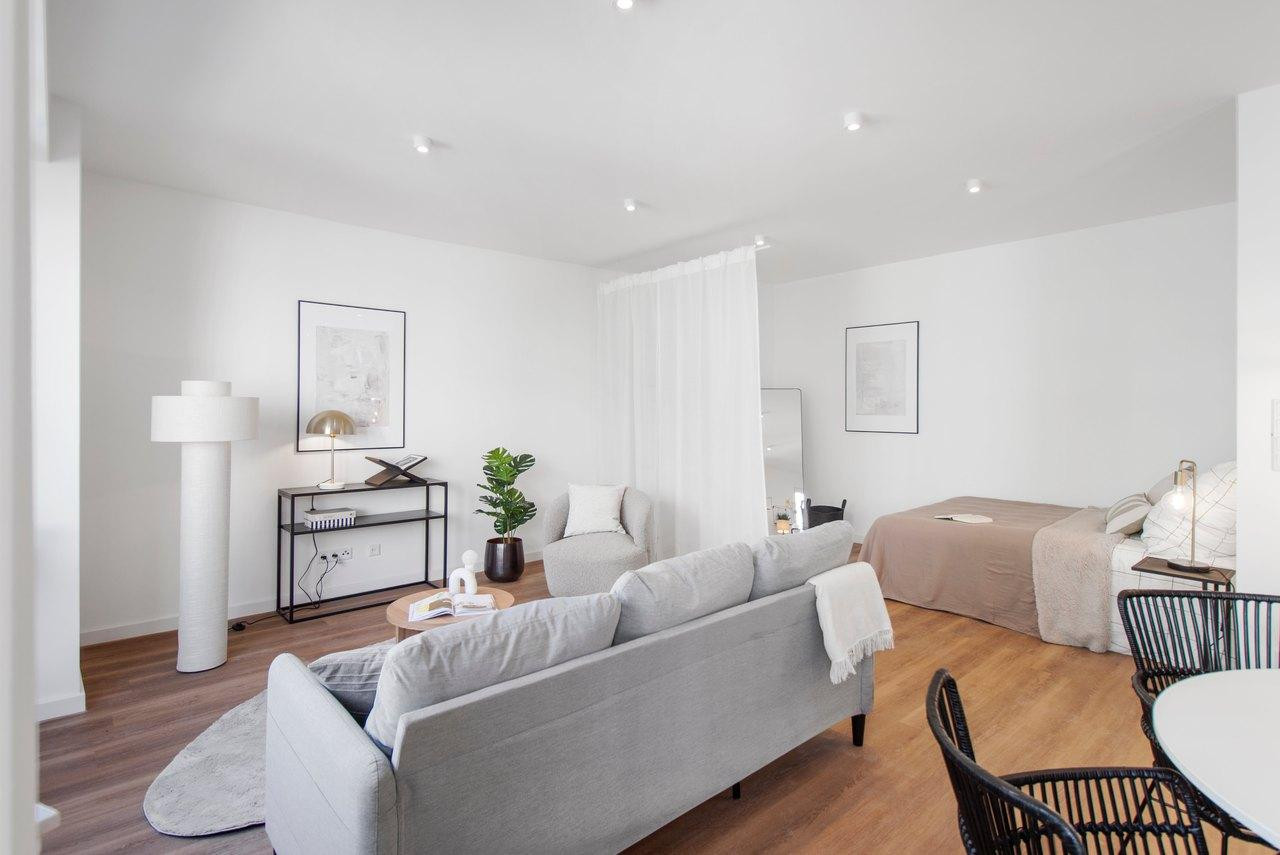 Möbliertes Apartment mit Balkon in Düsseldorf – 44,81 m², 2025 kernsaniert, ab 01.01.2027