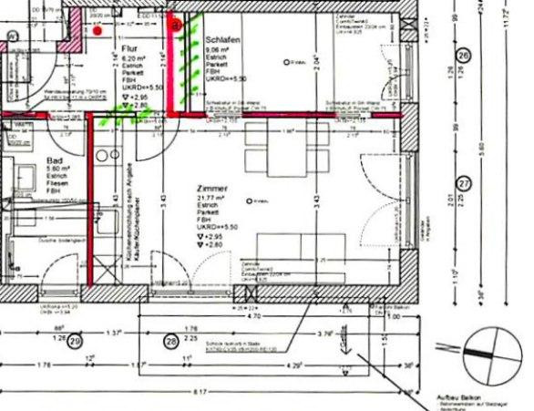 1,5 Zimmer Wohnung, EBK, Balkon, TG Stellplatz – Foto 12