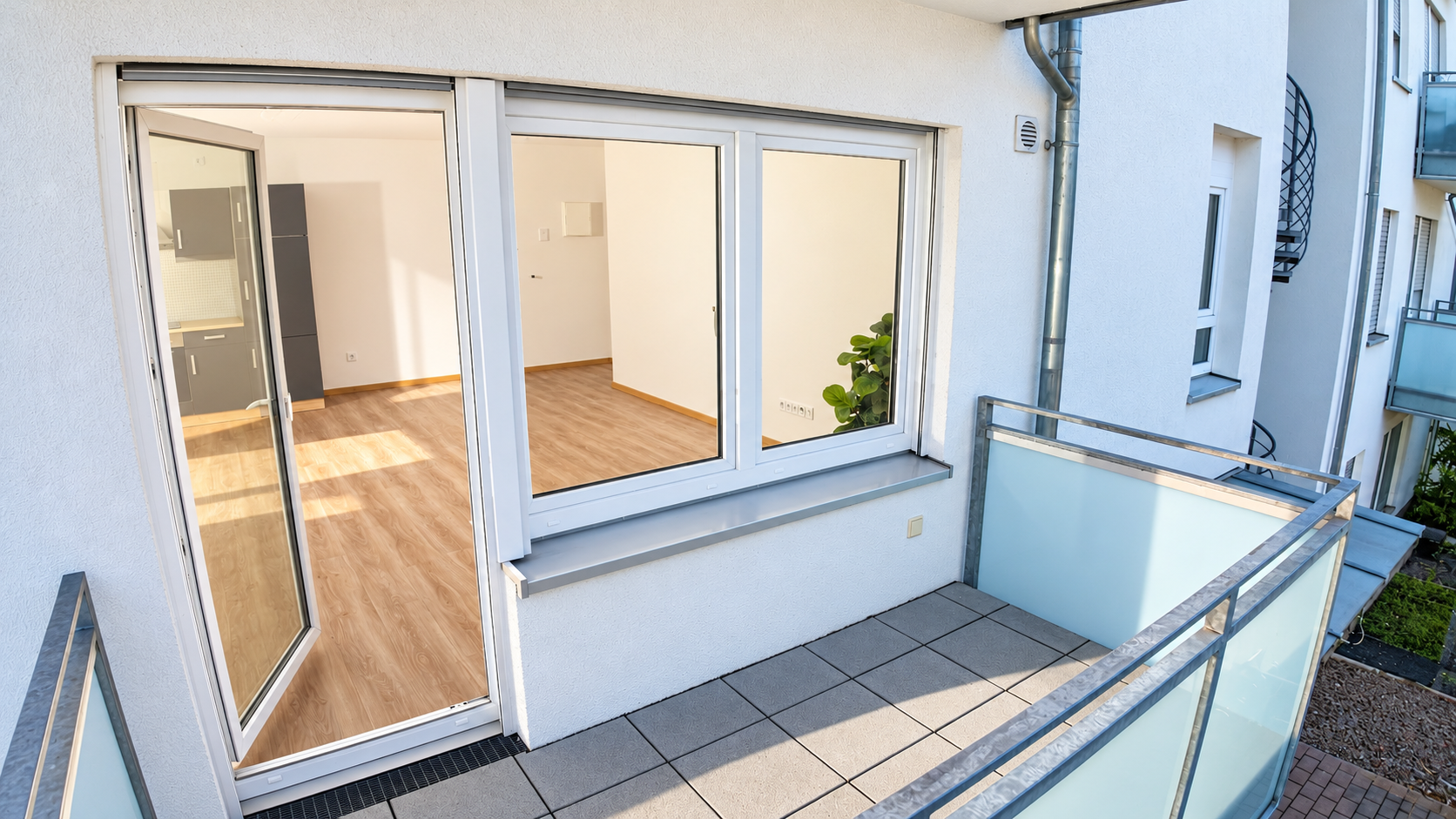 Helle & ruhige 2 Zimmer Wohnung mit Balkon in Frankfurt am Main, Gallusviertel/Europaviertel