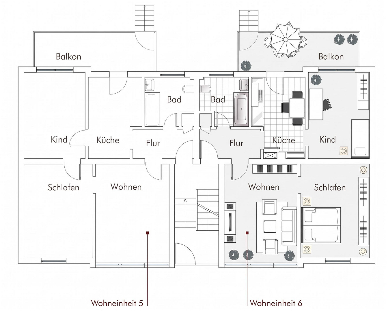 Hell, großer Balkon, Garten – Foto 11