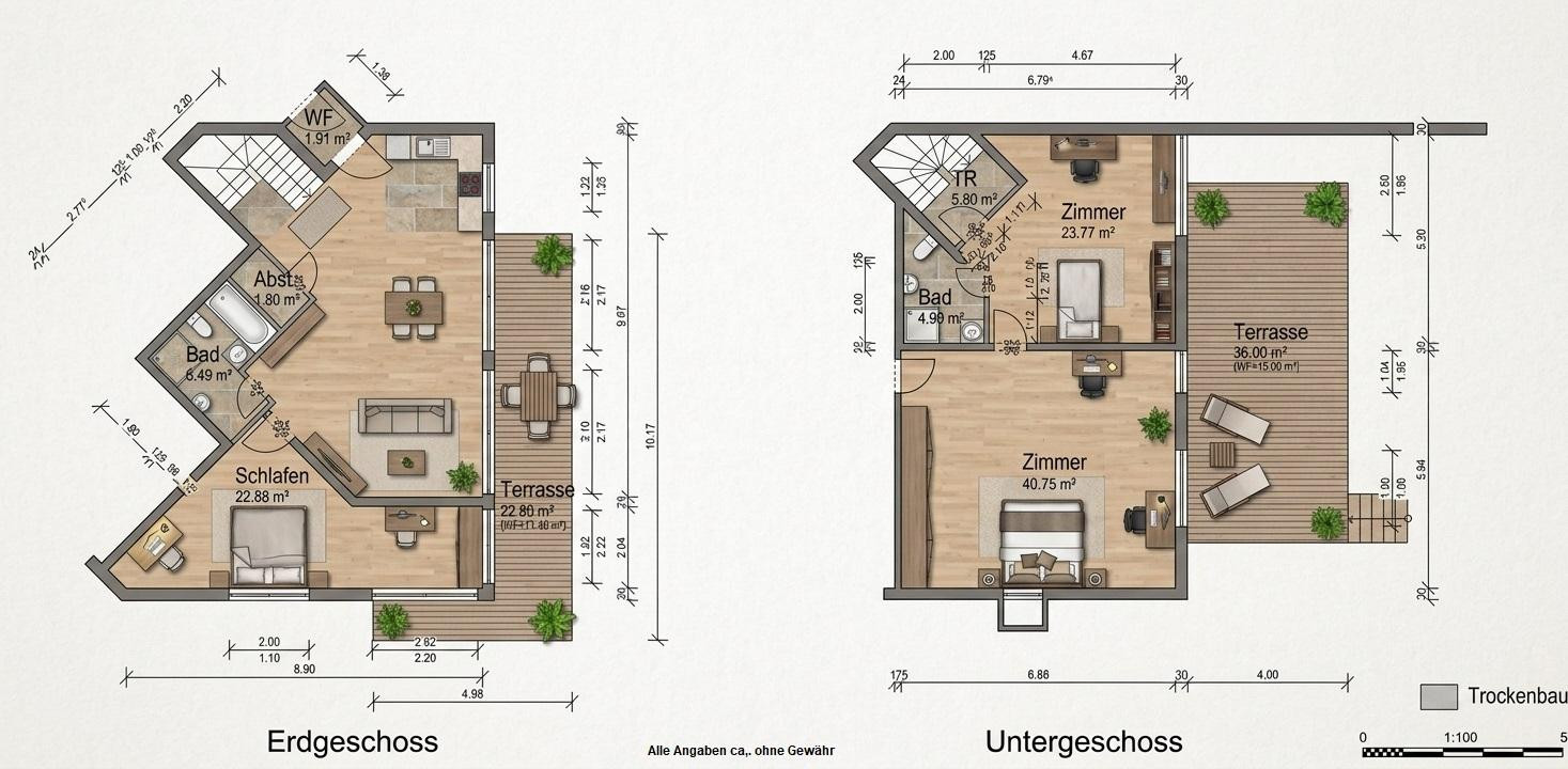 4-R. Erstbezug 190m², Miete oder Kauf Garten, 2xBad, Klimaanl., Bodenhzg., Parkett, Balk.&Terrasse – Foto 20