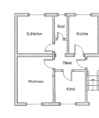 Sanierte 3,5-Zimmer-Erdgeschosswohnung in ruhiger Lage von Frohnhausen – Foto 11