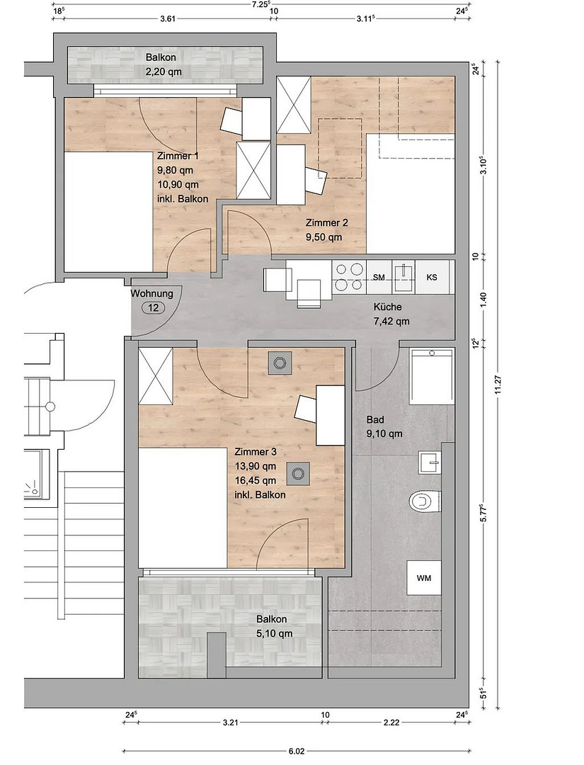 Klein aber fein: Renoviertes Zimmer in Top-Location – Pfälzerstraße 56, 90459 Nürnberg(Steinbühl) – Vorschaubild 10