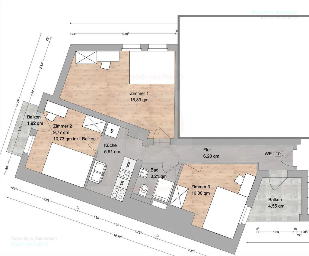 Stylisches 17 m² WG-Zimmer mit cooler Atmosphäre – Gugelstraße 96, 90459 Nürnberg(Steinbühl) – Vorschaubild 5