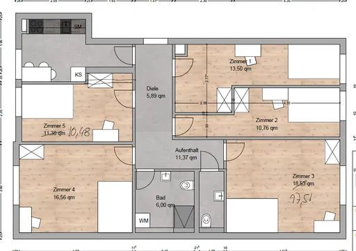 WG-Zimmer in guter Lage nahe Nürnberger Hauptbahnhof – Fürther Straße 8, 90429 Nürnberg(Rosenau) – Vorschaubild 9