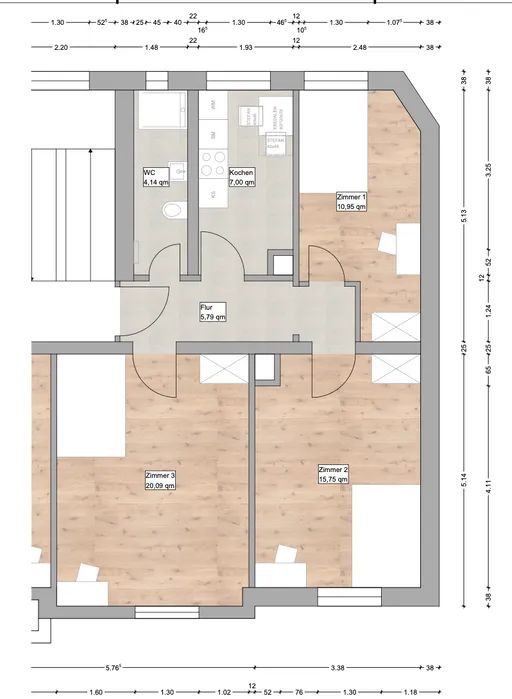 Gemütliches WG-Zimmer in guter Lage - Nürnberg | Pfälzerstraße 56 – Pfälzerstraße 56, 90459 Nürnberg(Steinbühl) – Vorschaubild 6