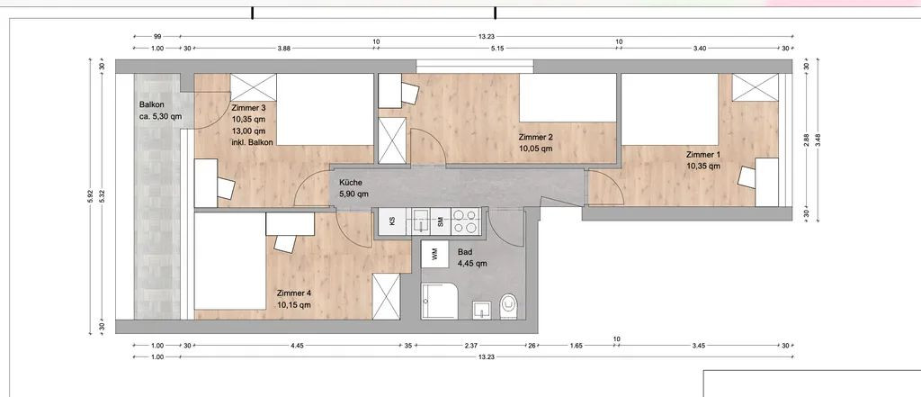 Komfortables WG-Zimmer in angenehmer Wohnatmosphäre I München | Waldschulstraße 54 – Waldschulstraße 54, 81827 München(Trudering) – Vorschaubild 14