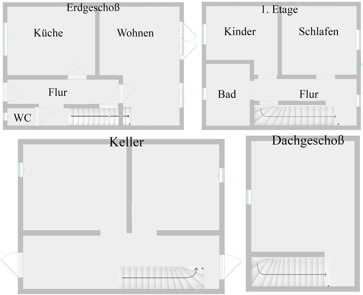 Charmantes Reihenhaus mit Garten, Hochterrasse & Einbauküche – Schnedermannstrasse 69, 26721 Emden – Vorschaubild 17