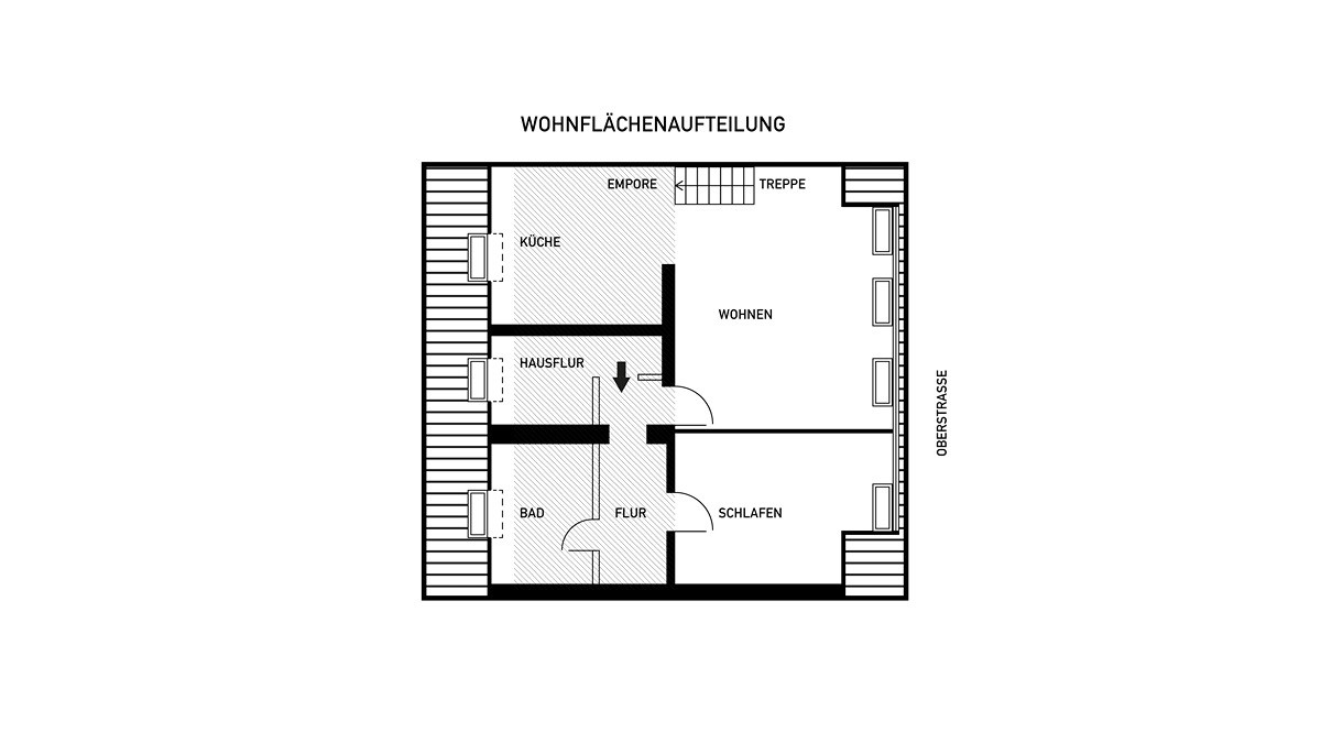 Exklusive Dachgeschosswohnung mit Dachterrasse, Empore und Altbaucharme – Oberstraße 9, 52070 Aachen – Vorschaubild 22