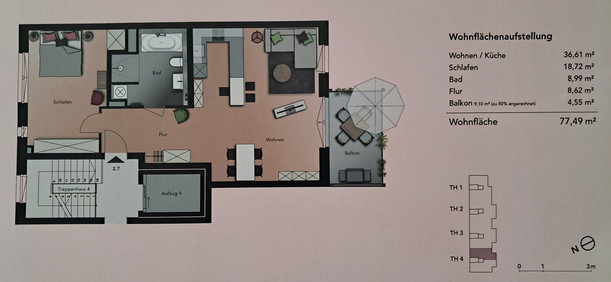 Neuwertige 2-Zimmer-Wohnung ideal für Singles oder Paare – 90763 Fürth – Vorschaubild 20
