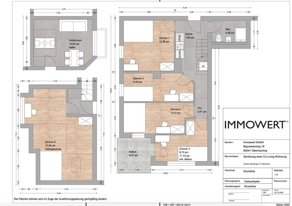 Sofort verfügbar: Schönes WG-Zimmer / Gustav-Otto-Bogen 15, München / Zi.2 – Gustav-Otto-Bogen 15, 80997 München(Allach) – Vorschaubild 5