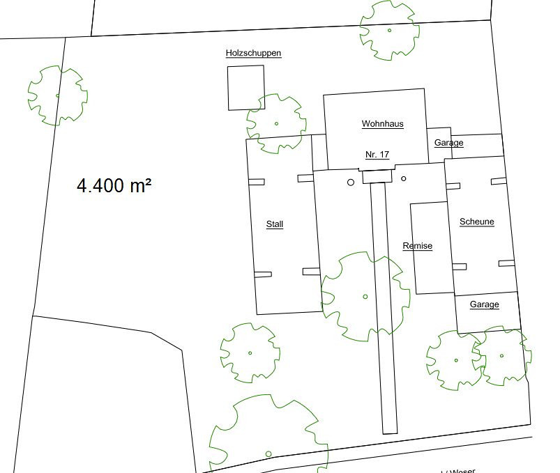 Resthof / Bauernhof mit Nebengebäuden und Grundstück an der Weser – Hauptstraße 17, 27324 Hassel(Hassel (Weser)) – Vorschaubild 18
