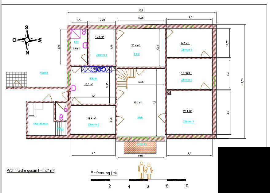 Resthof / Bauernhof mit Nebengebäuden und Grundstück an der Weser – Hauptstraße 17, 27324 Hassel(Hassel (Weser)) – Vorschaubild 17