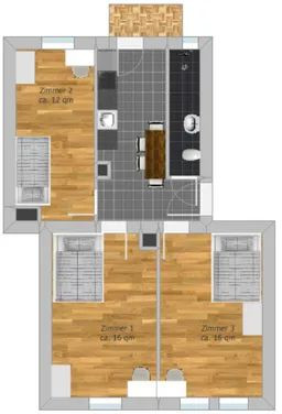 Modernes WG-Zimmer direkt an der U-Bahn / Austraße 106 / WE7 / Zi.2 – Austraße 106, 90429 Nürnberg(Bärenschanze) – Vorschaubild 2