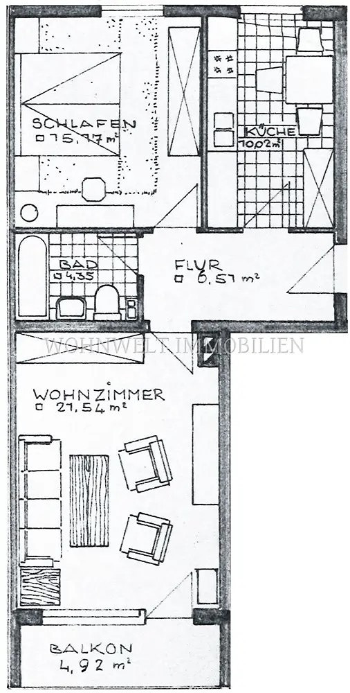 Provisionsfreie helle sanierte 2 Zimmer Whg. mit Balkon – Waldweg 3, 85386 Eching – Vorschaubild 13