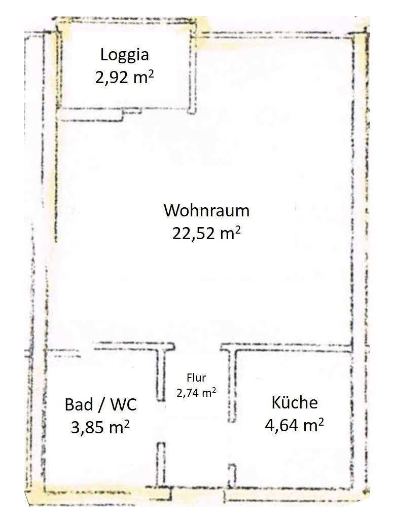 Voll ausgestattete Etagenwohnung, zentrale Stadtlage in Krankenhausnähe, sofort frei, von privat – Hochring 32, 38440 Wolfsburg – Vorschaubild 14