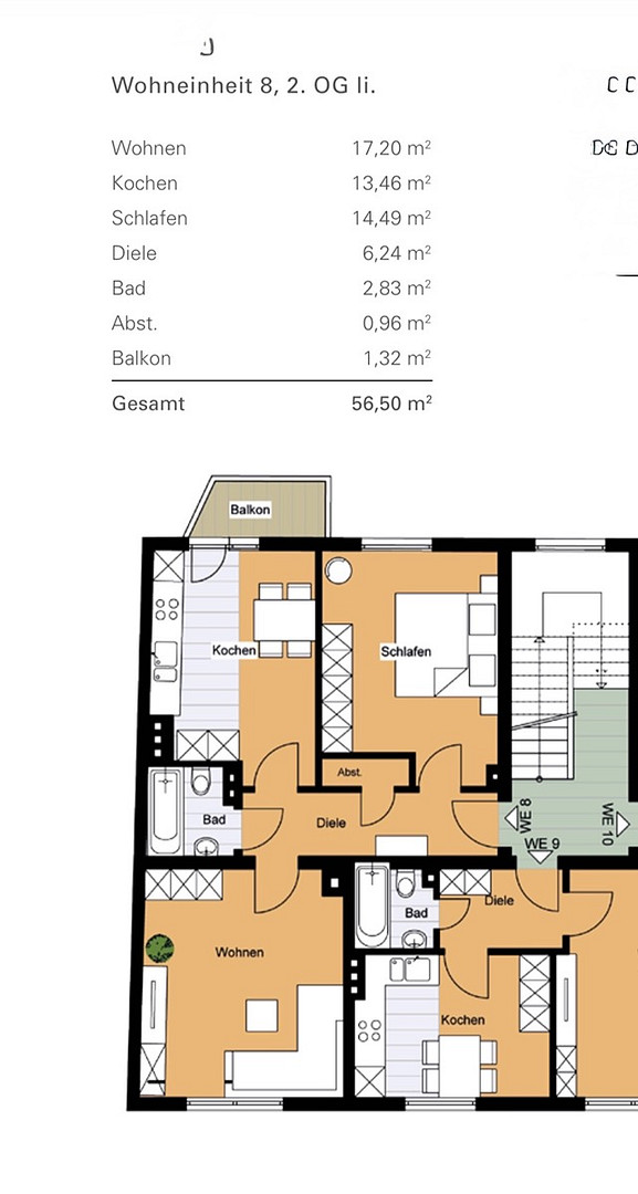 2-Zimmer-Wohnung, Nähe Heumarkt in Köln, mit Stellplatz – 50667 Köln(Innenstadt) – Vorschaubild 14
