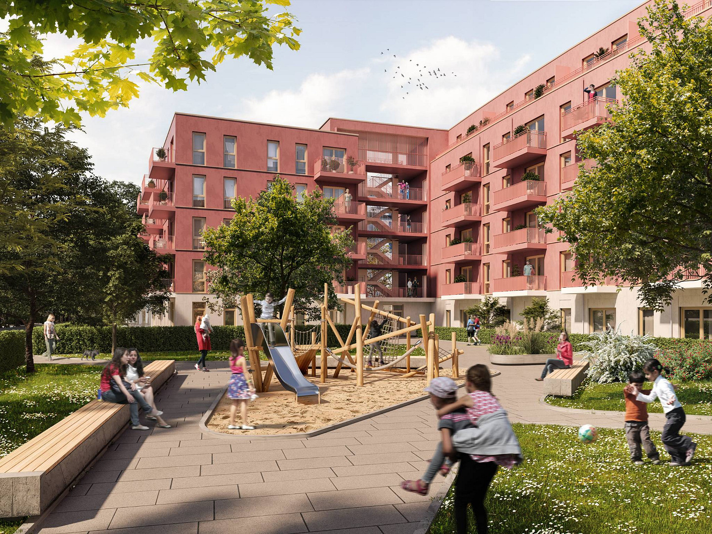 Moderne 4-Zimmer-Wohnung mit 2 BALKONEN, 2 BÄDERN und EBK im Neubauquartier 'Ferdinand's Garden' – Plauener Strasse 102, 13055 Berlin(Alt-Hohenschönhausen) – Vorschaubild 14