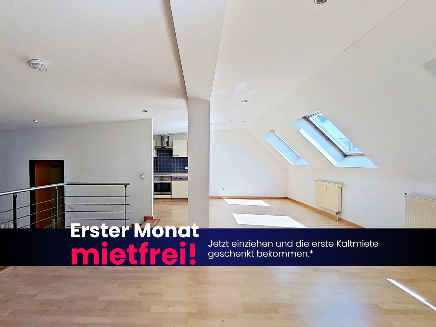 Warmes Nest, kalte Ersparnis - 1 KALTMIETE GESCHENKT: Große 3-Zimmer-Dachgeschosswohnung mit EBK und intelligentem Grundriss im historischen Breitenweg – 39104 Magdeburg(Altstadt) – Vorschaubild 2
