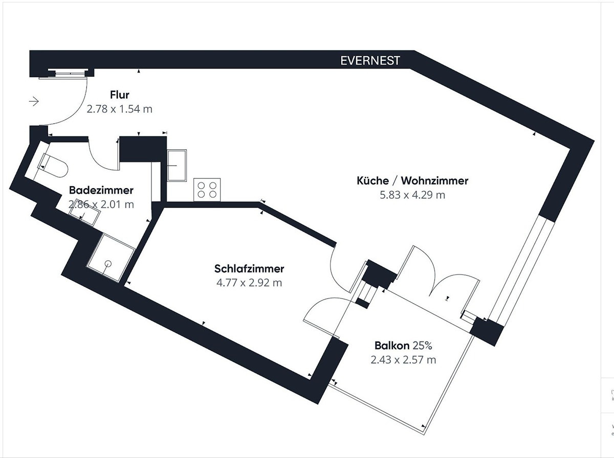Premium Wohnen in Wandsbek: Helle Neubauwohnung mit Loggia und Team 7 Massivholzküche und Tiefgarage