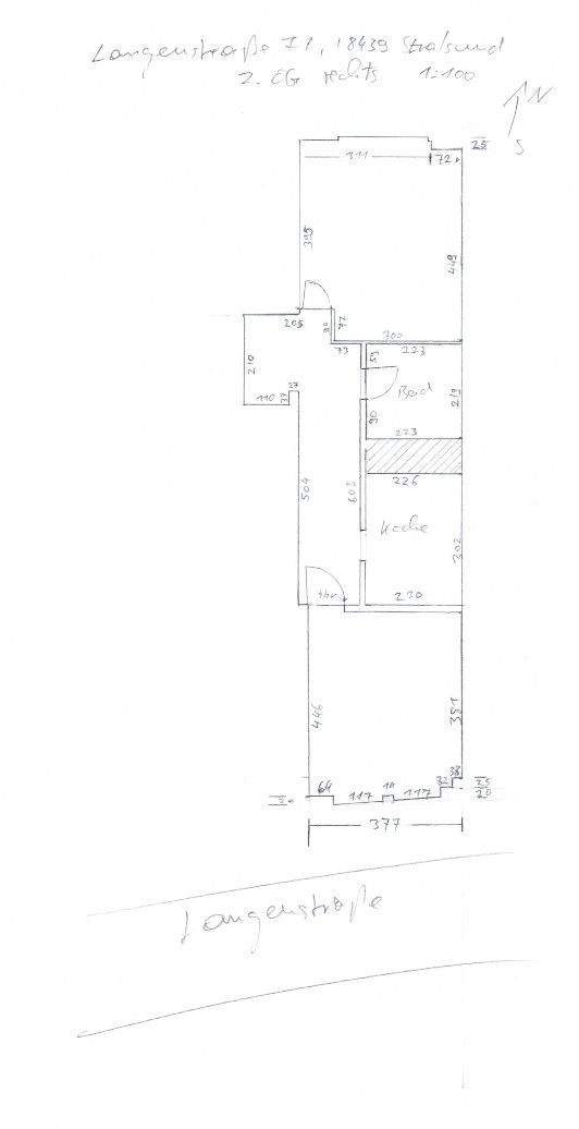 Provisionsfrei: Freundliche, gepflegte 2 Zi-Wohnung im Herzen der Altstadt Stralsund – Langenstraße 71, 18439 Stralsund – Vorschaubild 12